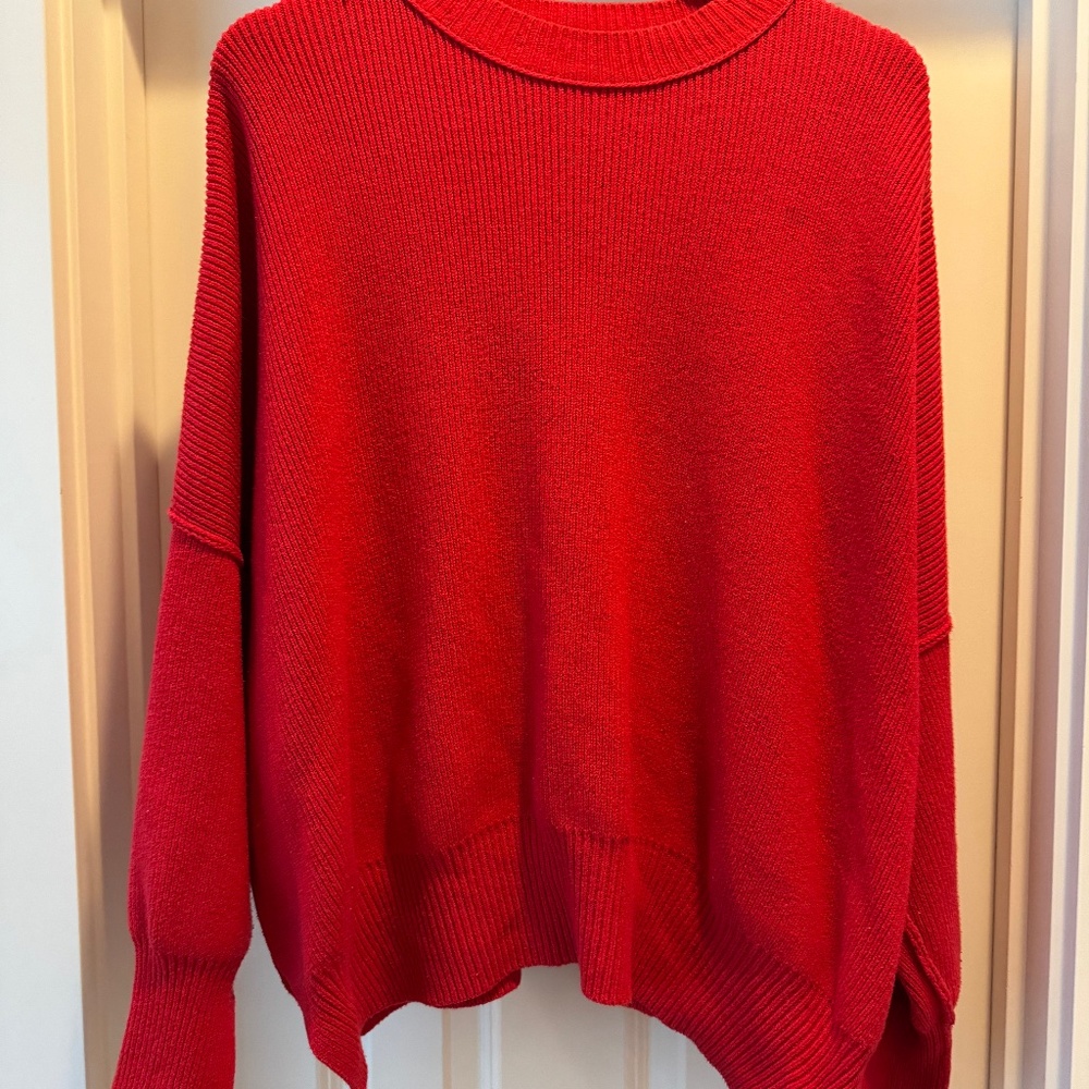 Free People Ribbed Crewneck